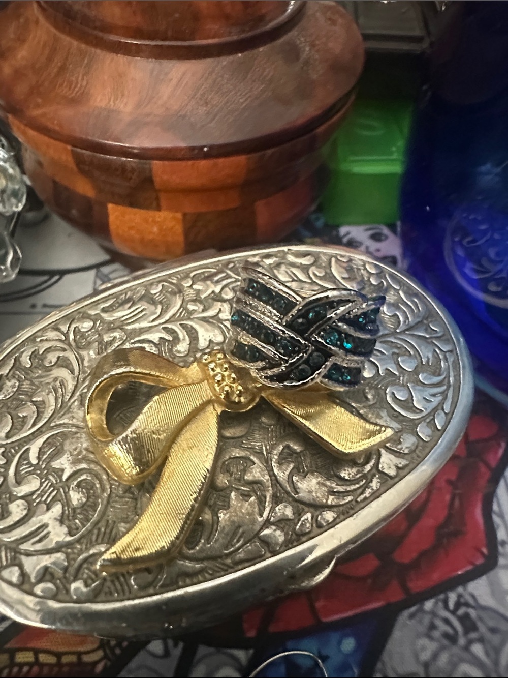 Teal Crystal Accent - Women Jewelry